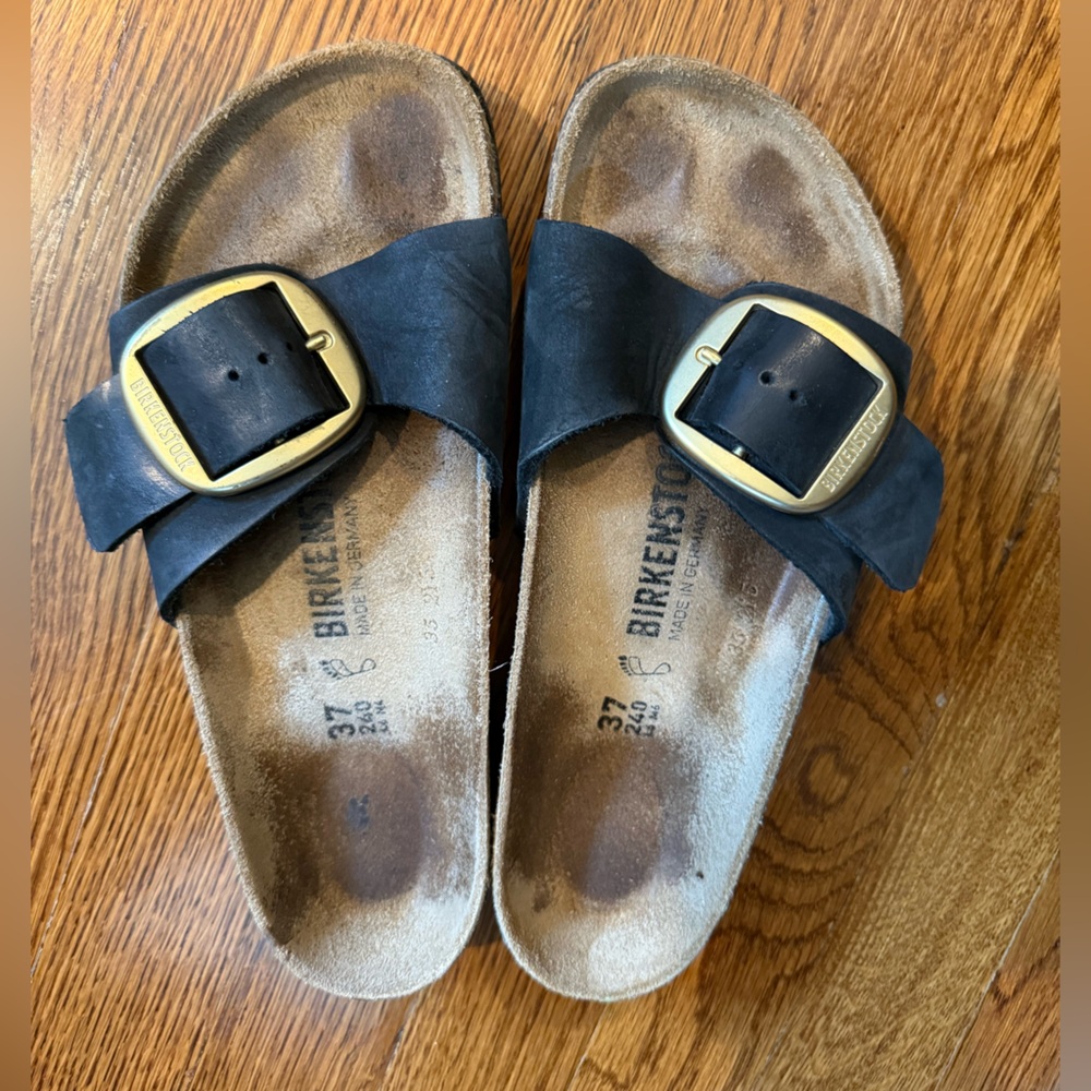 Birkenstock Madrid Big Buckle with Gold Accents